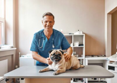 doctor with pet